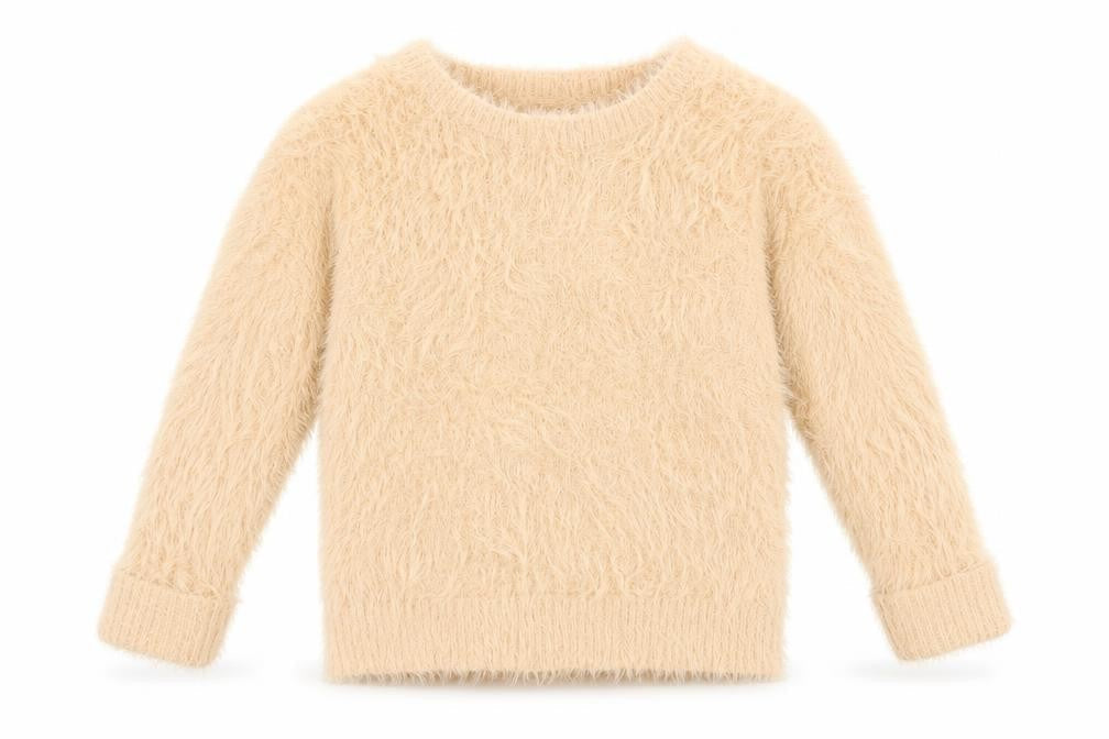 H&M Girls Orange Crew Neck  Polyamide Pullover Jumper Size 5-6 Years