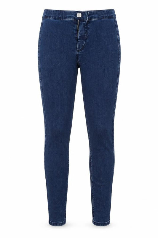 Topshop Womens Blue  Cotton Skinny Jeans Size 26 in L30 in Regular