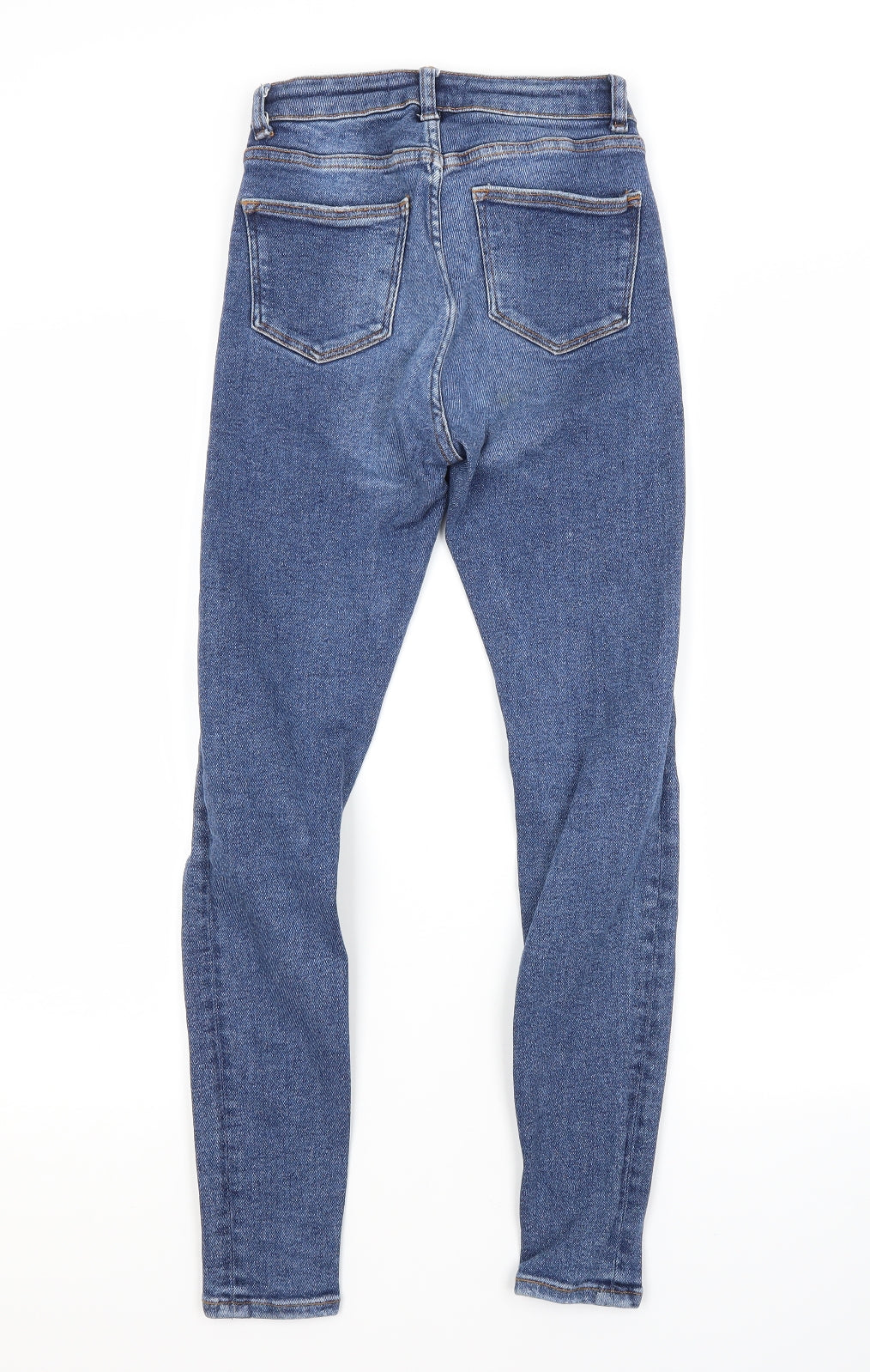 Primark Womens Blue  Cotton Skinny Jeans Size 4 L27 in Regular
