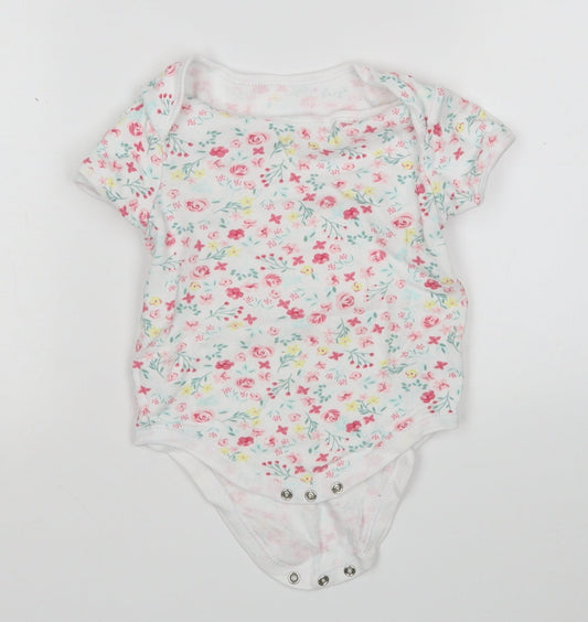 Primark Girls Multicoloured Floral Cotton Leotard One-Piece Size 18-24 Months