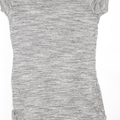 Atmosphere Womens Grey  Viscose Basic T-Shirt Size 8 Round Neck