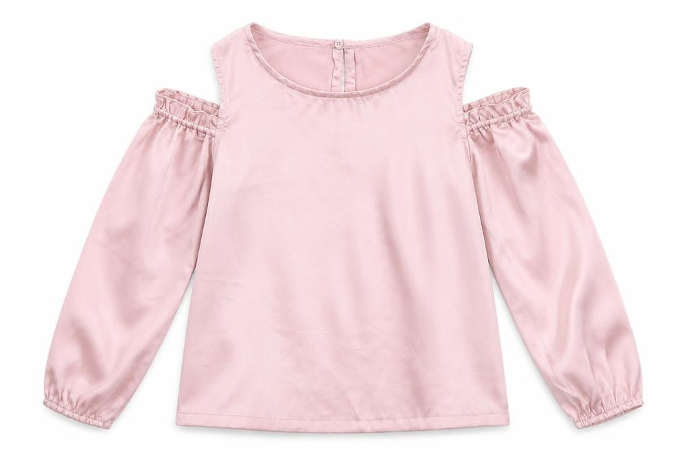 H&M Girls Pink  Polyester Basic T-Shirt Size 10-11 Years Round Neck