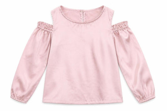 H&M Girls Pink  Polyester Basic T-Shirt Size 10-11 Years Round Neck
