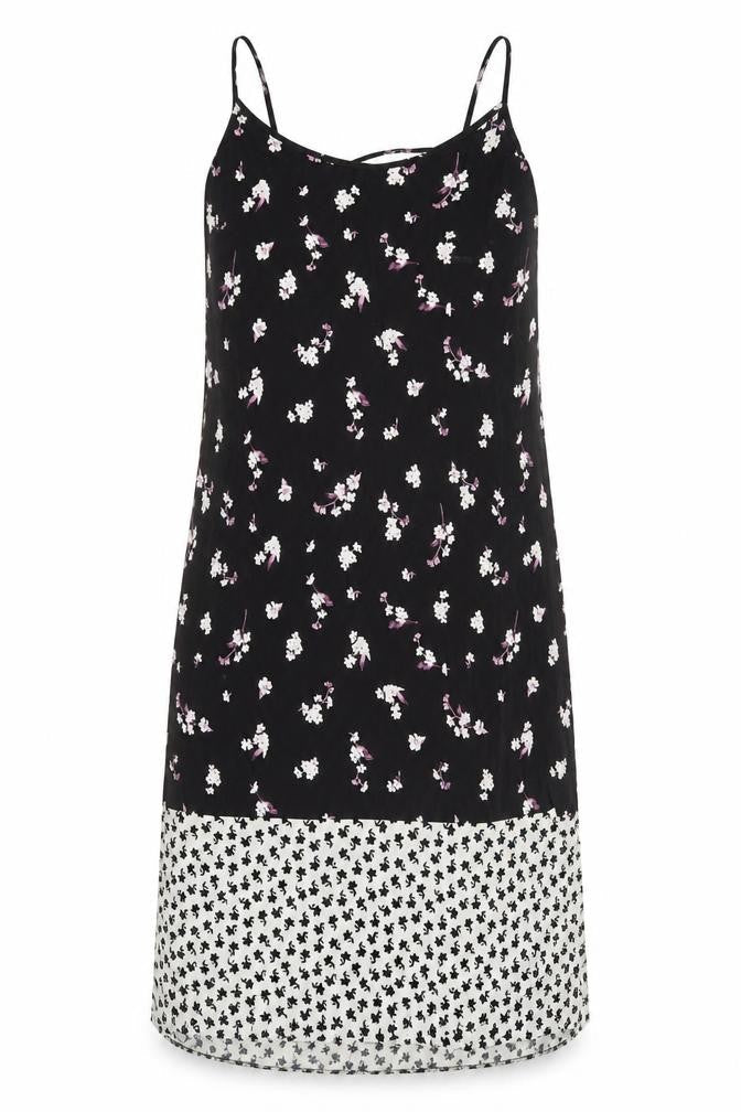 ASOS Womens Black Floral Viscose Pencil Dress  Size 8  Halter