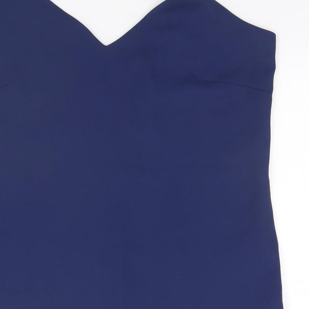 Marks and Spencer Womens Blue  Polyester Basic Tank Size 12 Halter
