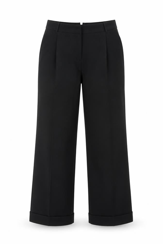 NEXT Womens Black  Polyester Trousers  Size 8 L29 in Regular