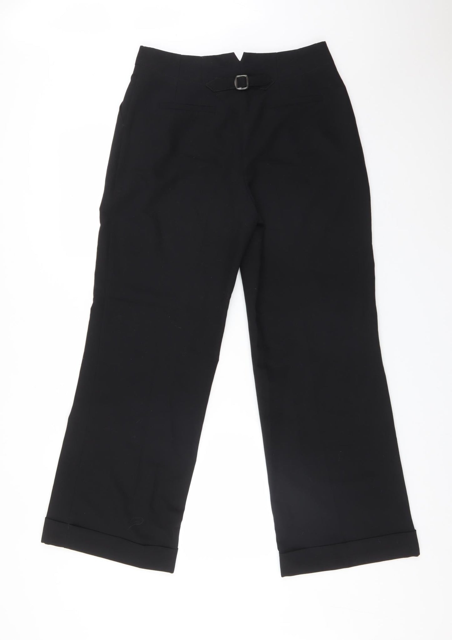 NEXT Womens Black  Polyester Trousers  Size 8 L29 in Regular