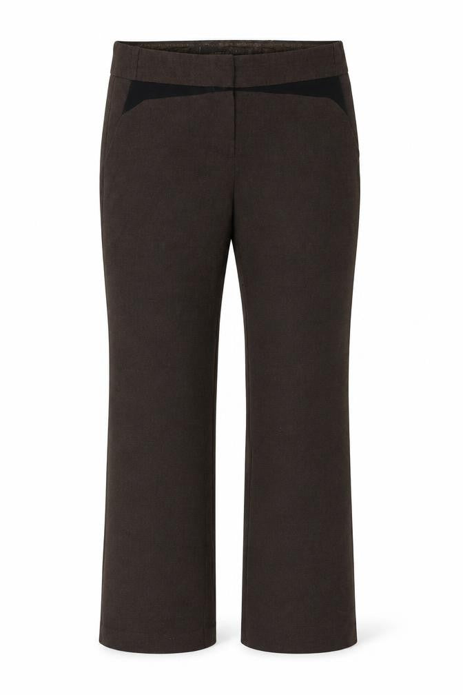 NEXT Womens Brown  Polyester Trousers  Size 8 L28 in Regular