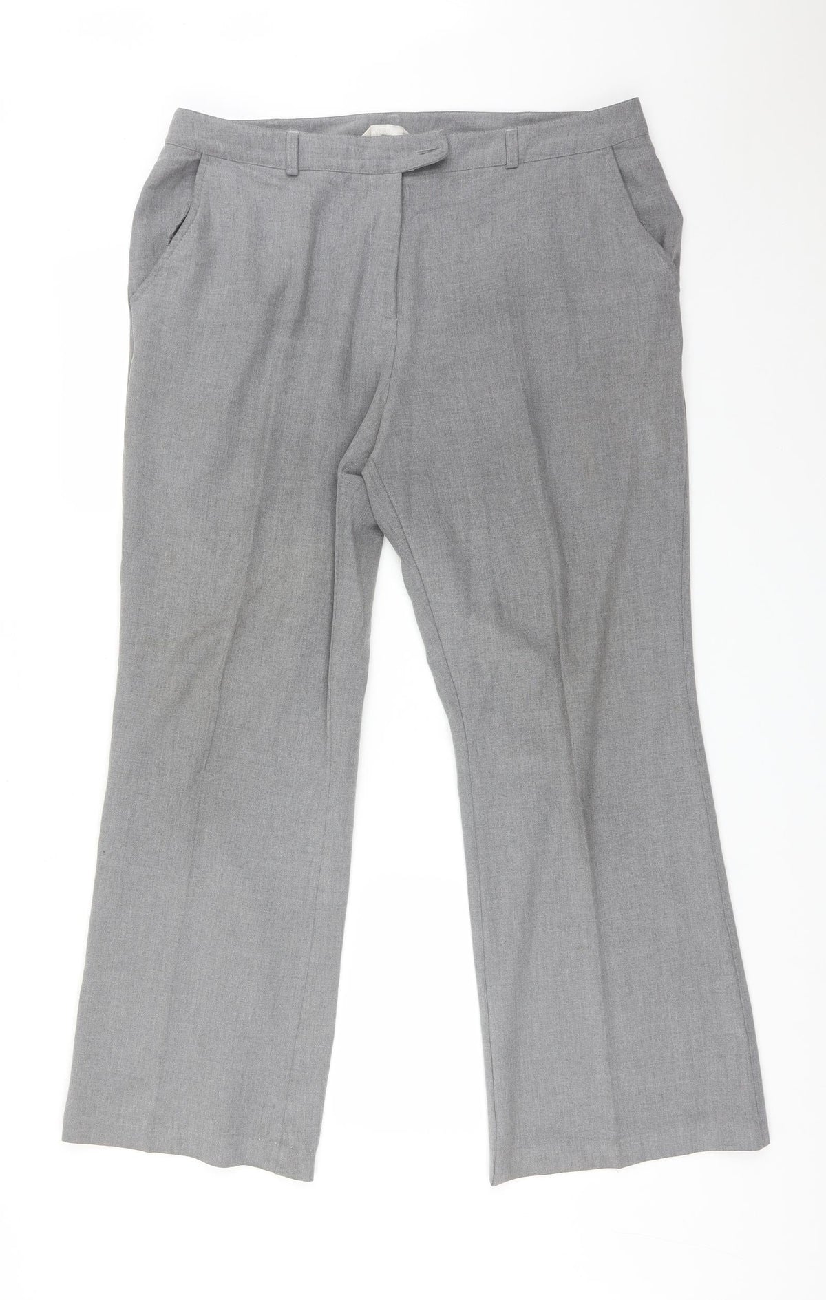 Tyler Womens Grey  Polyester Trousers  Size 18 L29 in Regular