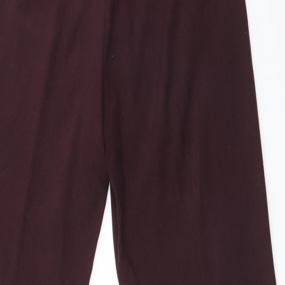 Country Casuals Womens Purple  Polyester Trousers  Size 14 L29 in Regular