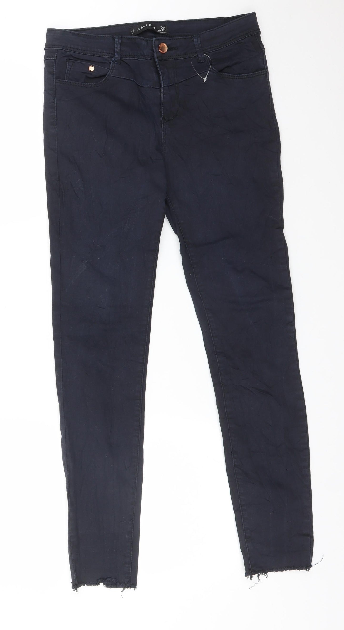 Amisu Womens Blue   Skinny Jeans Size 8 L27 in Regular