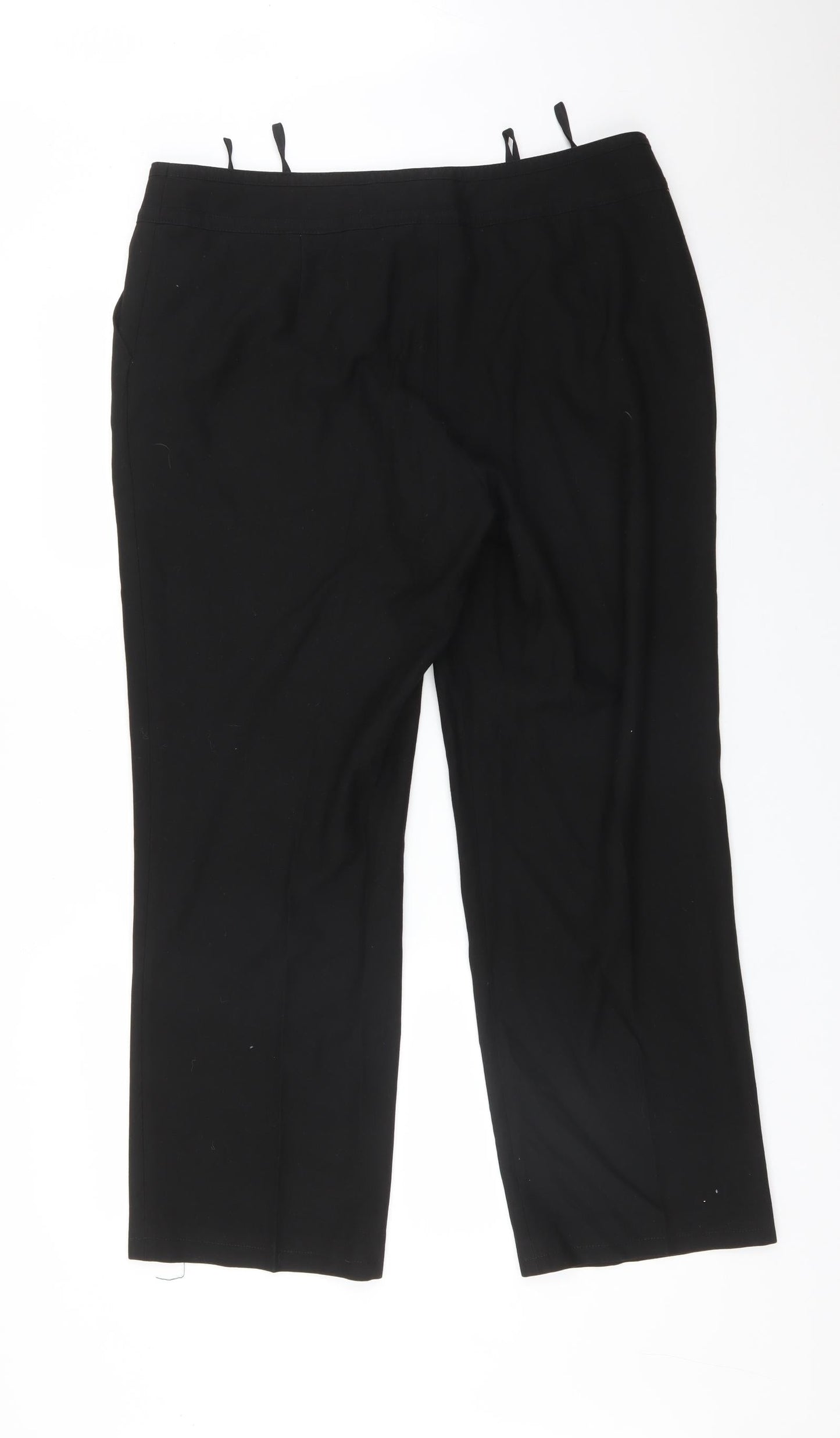 BLANCHELLE Womens Black  Polyester Trousers  Size 18 L29 in Regular