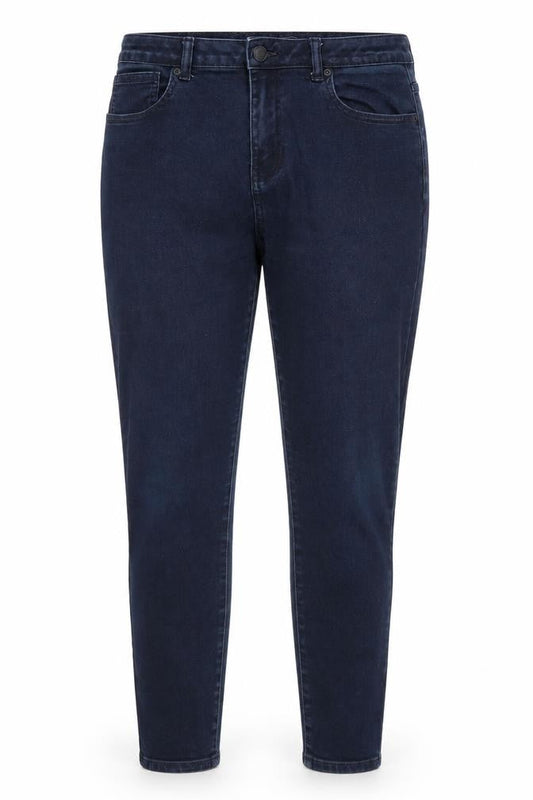 Avenue Denim Womens Blue  Cotton Skinny Jeans Size 14 L27 in Regular  - Indigo Mix