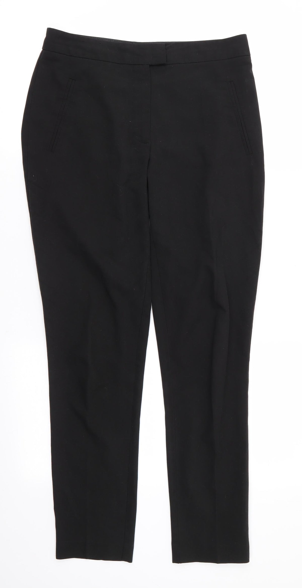 New Look Womens Black  Polyester Trousers  Size 8 L29 in Regular