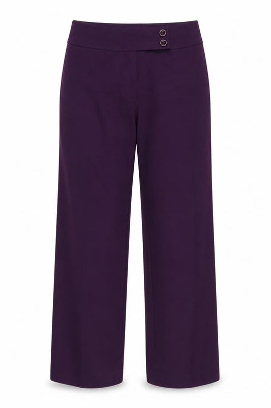 Planet Womens Purple  Polyester Trousers  Size 8 L31 in Regular  - Wide Legged