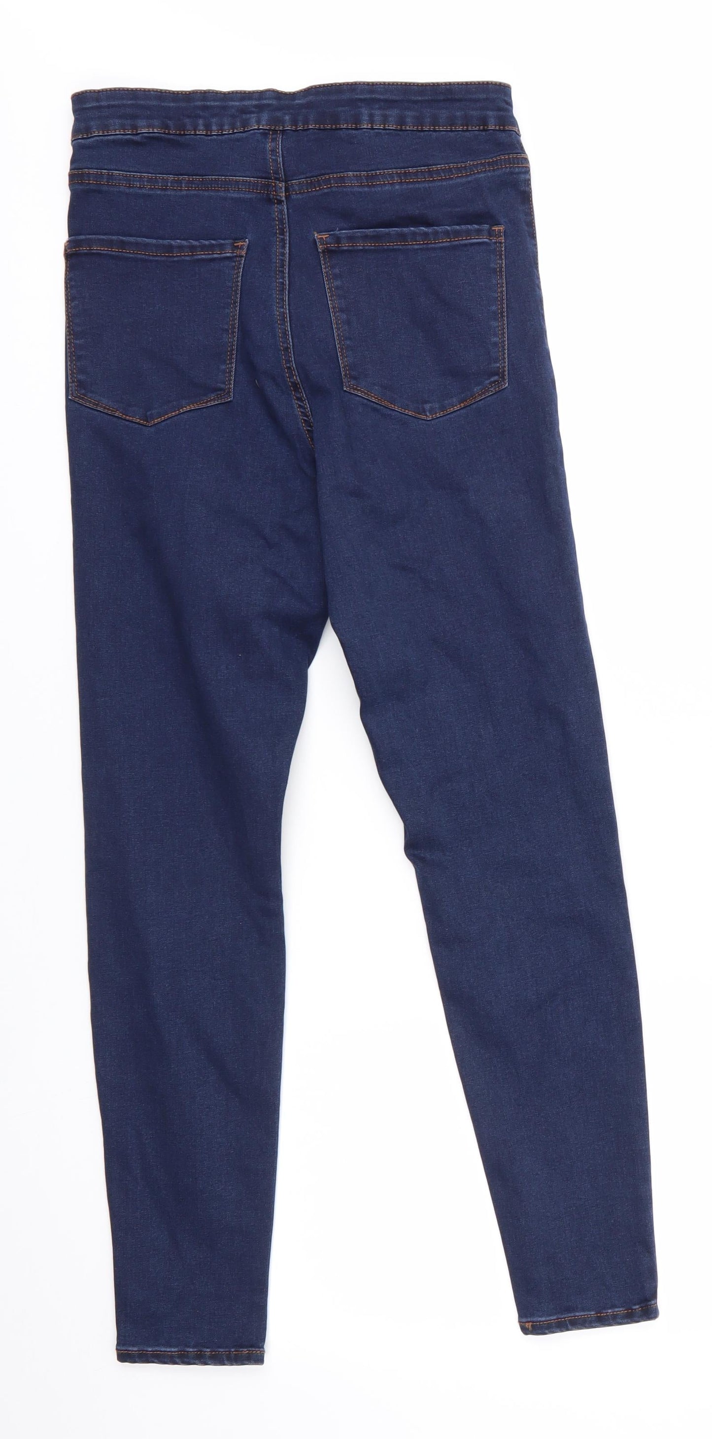 Denim Co Womens Blue  Cotton Skinny Jeans Size 10 L27 in Regular  - Indigo Mix