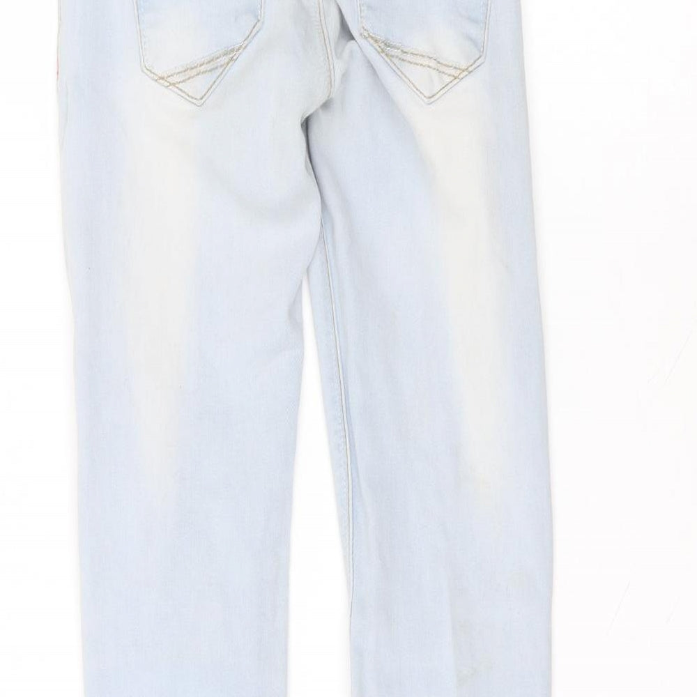 Blue System Womens Blue  Cotton Skinny Jeans Size 10 L26 in Regular