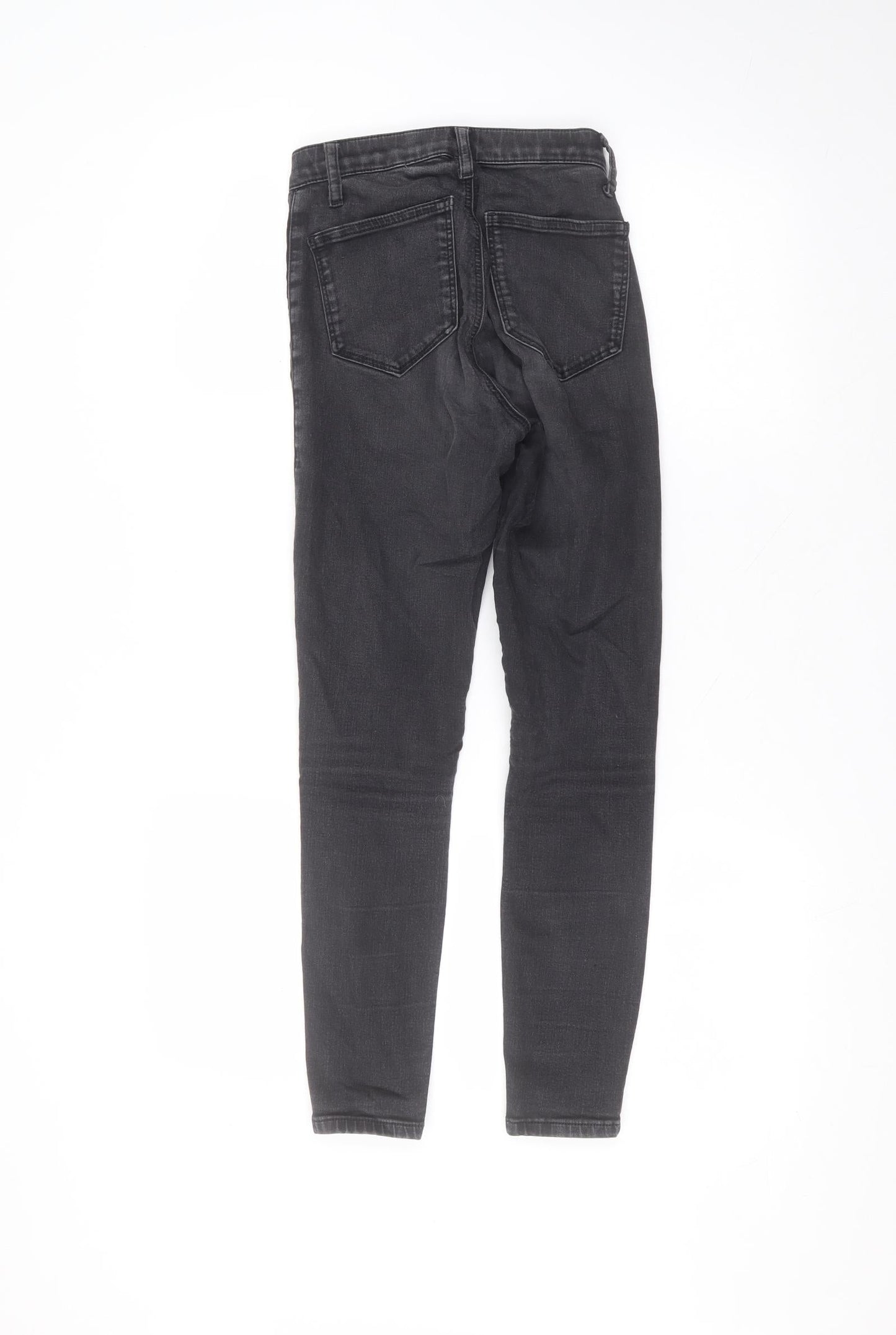 Topshop Womens Black  Cotton Skinny Jeans Size 22 in L24 in Regular