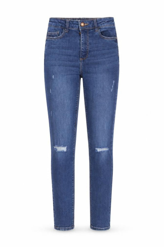 Denim & Co. Womens Blue  Cotton Skinny Jeans Size 8 L27 in Regular