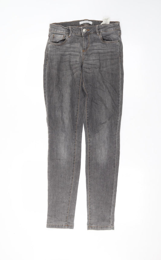 promoq Womens Black  Cotton Skinny Jeans Size 6 L29 in Regular