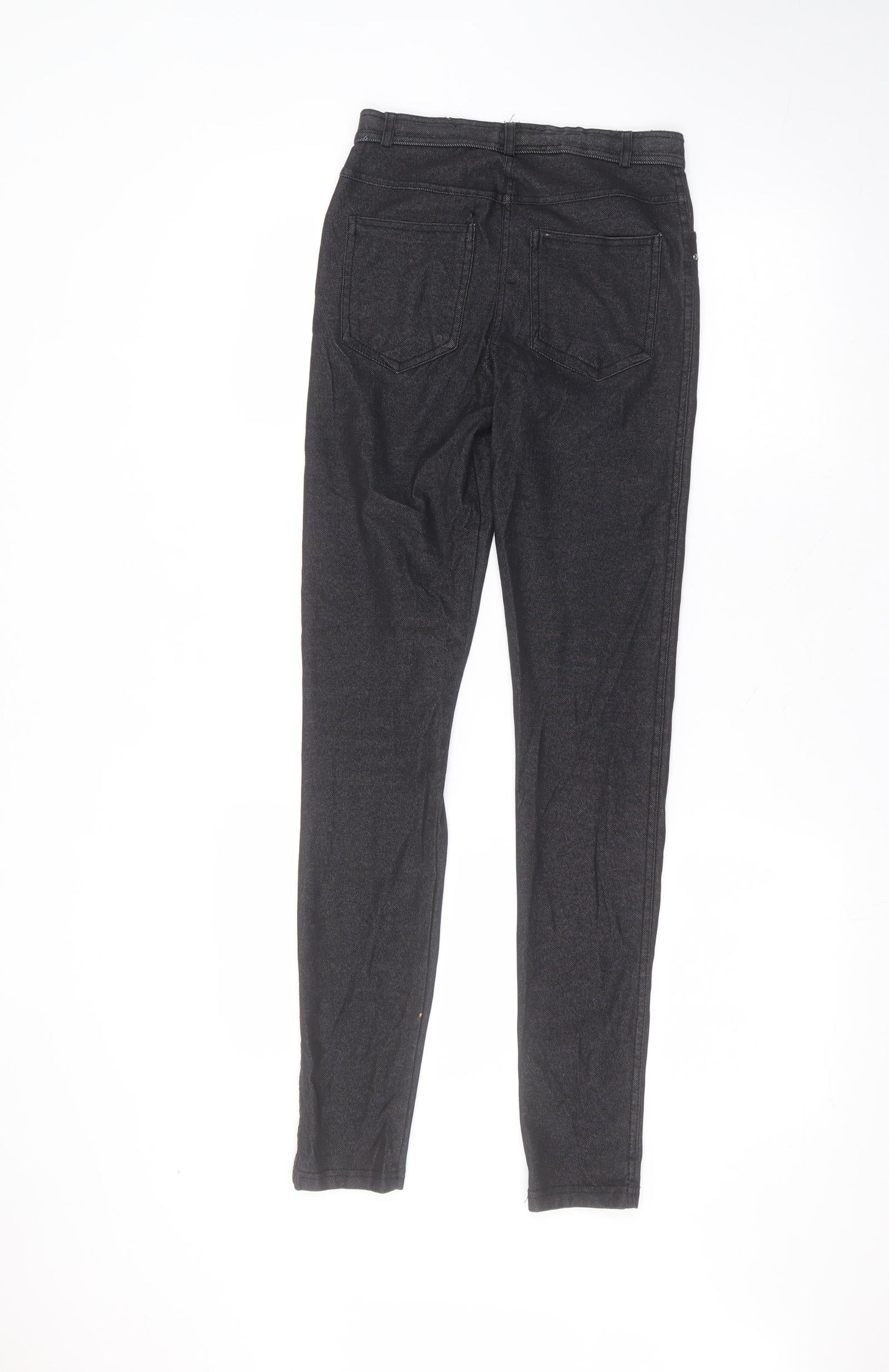 Select Womens Black  Cotton Skinny Jeans Size 8 L30 in Regular
