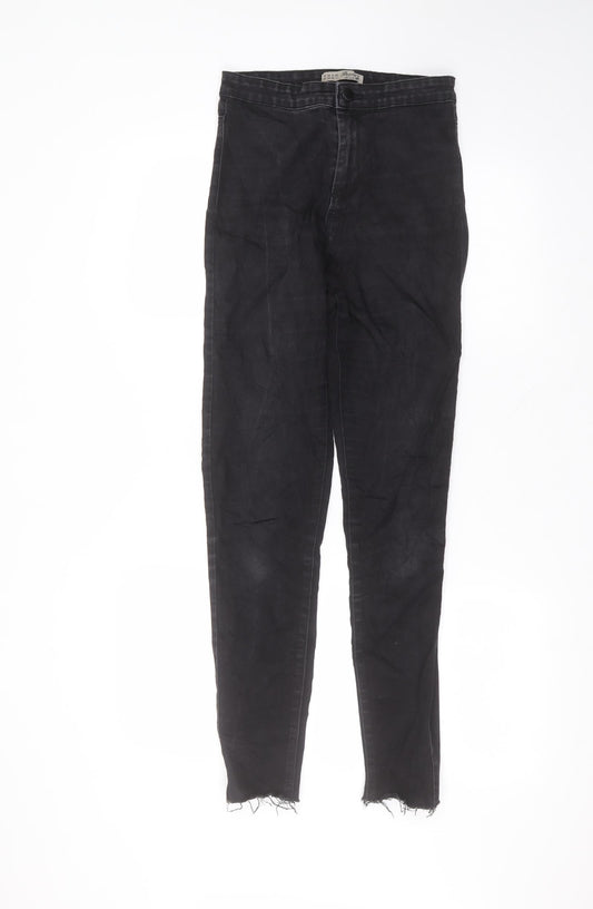 Denim & Co. Womens Black  Cotton Skinny Jeans Size 8 L28 in Regular