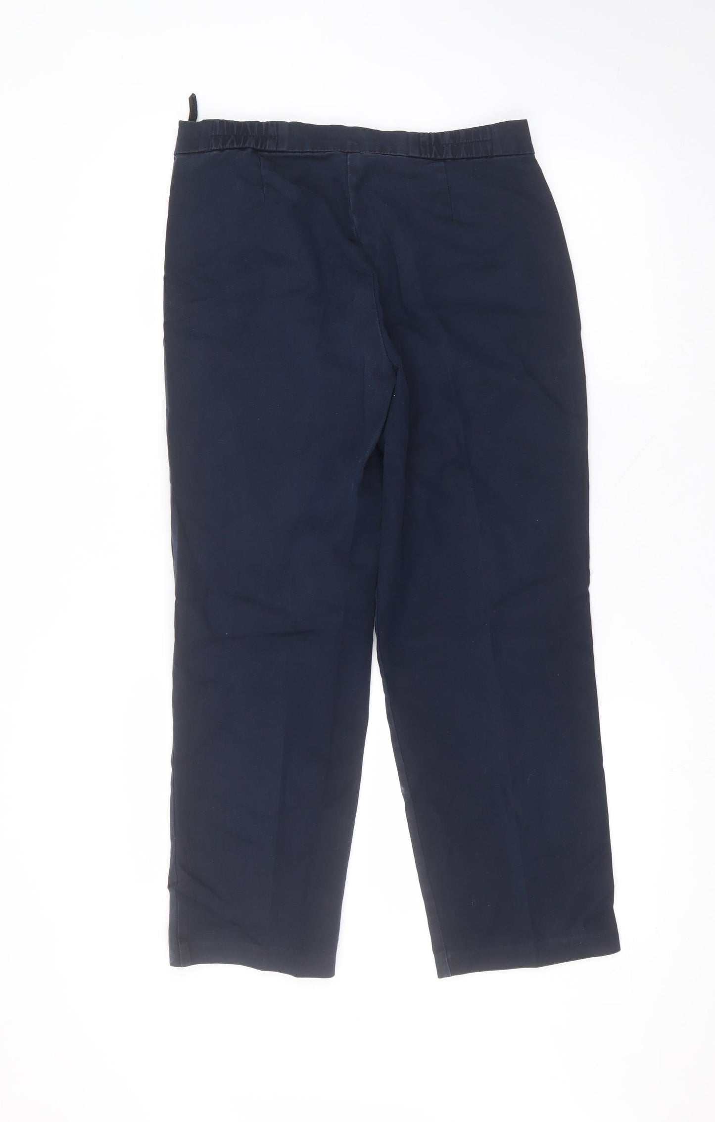 Marks and Spencer Womens Blue  Cotton Straight Jeans Size 10 L25 in Regular
