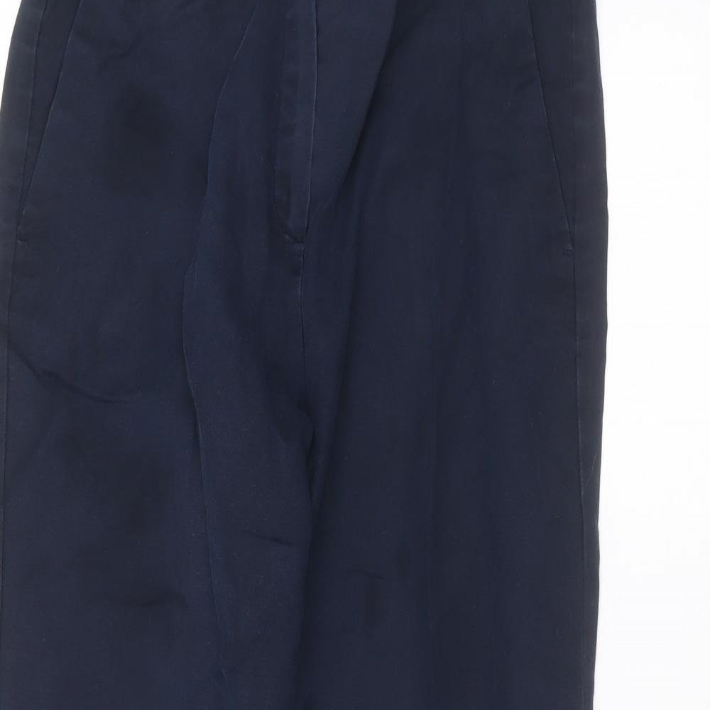Marks and Spencer Womens Blue  Cotton Straight Jeans Size 10 L25 in Regular