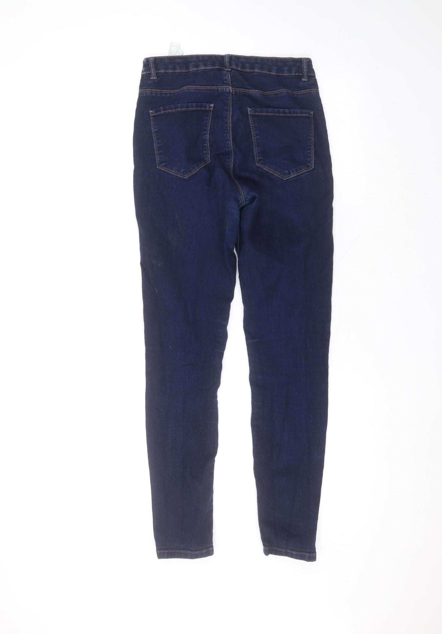 Preworn Womens Blue  Cotton Skinny Jeans Size 26 in L26 in Regular