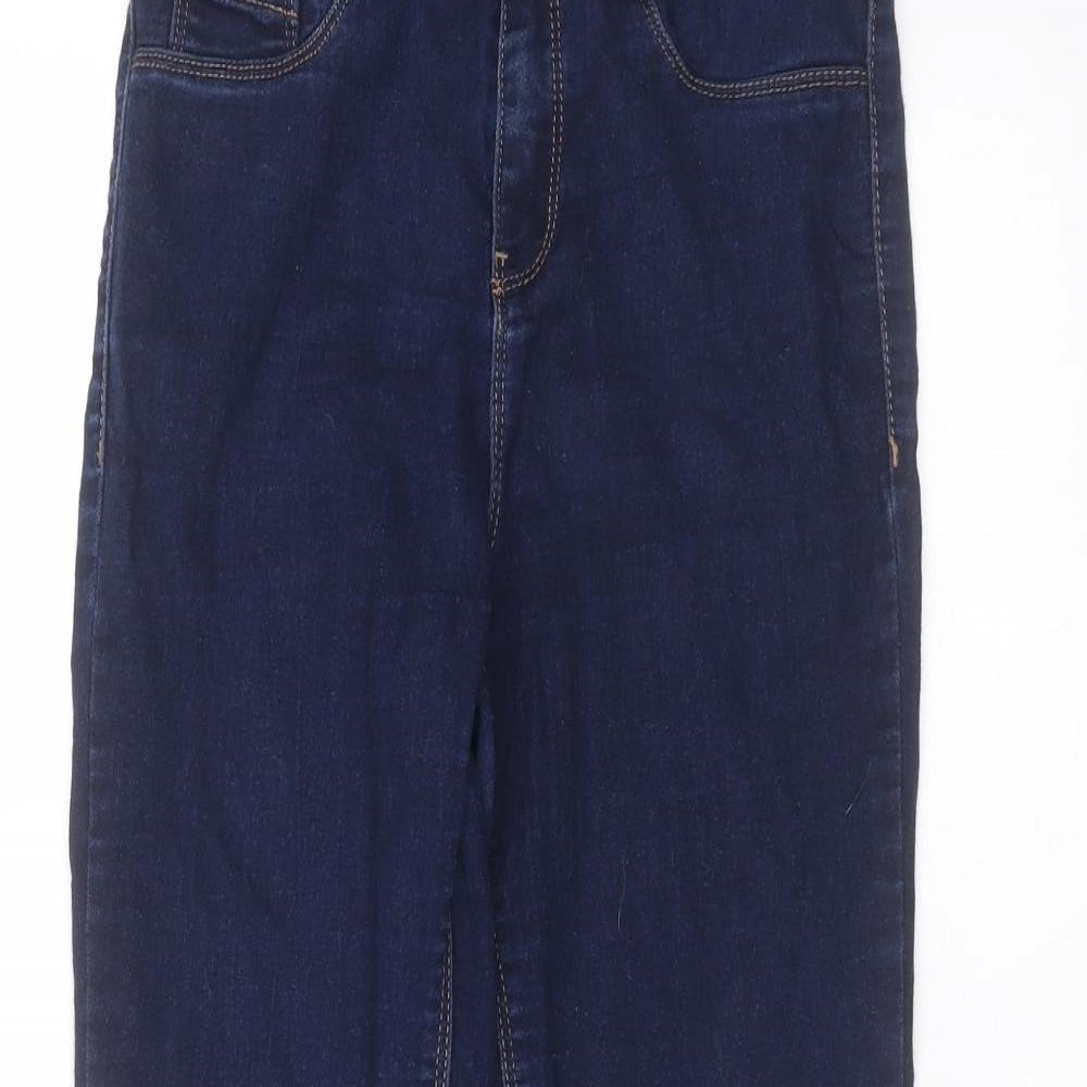 Preworn Womens Blue  Cotton Skinny Jeans Size 26 in L26 in Regular