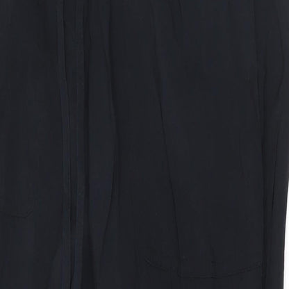 Zara Womens Black  Modal Trousers  Size S L25 in Regular Drawstring