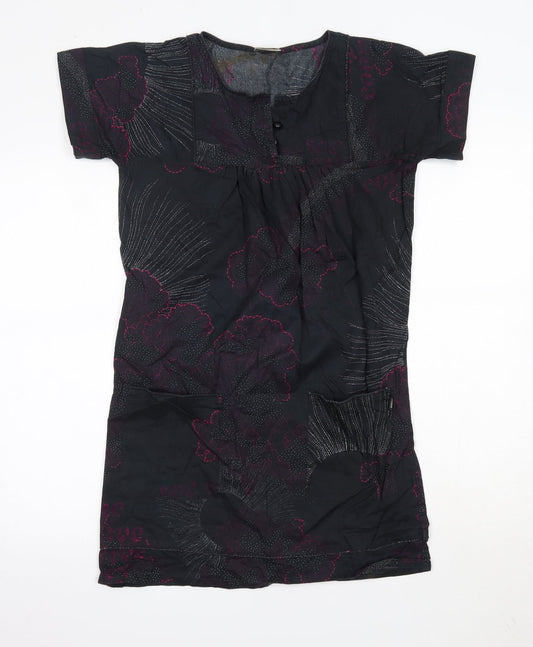 WeSC Womens Multicoloured  Cotton T-Shirt Dress  Size XS  Round Neck
