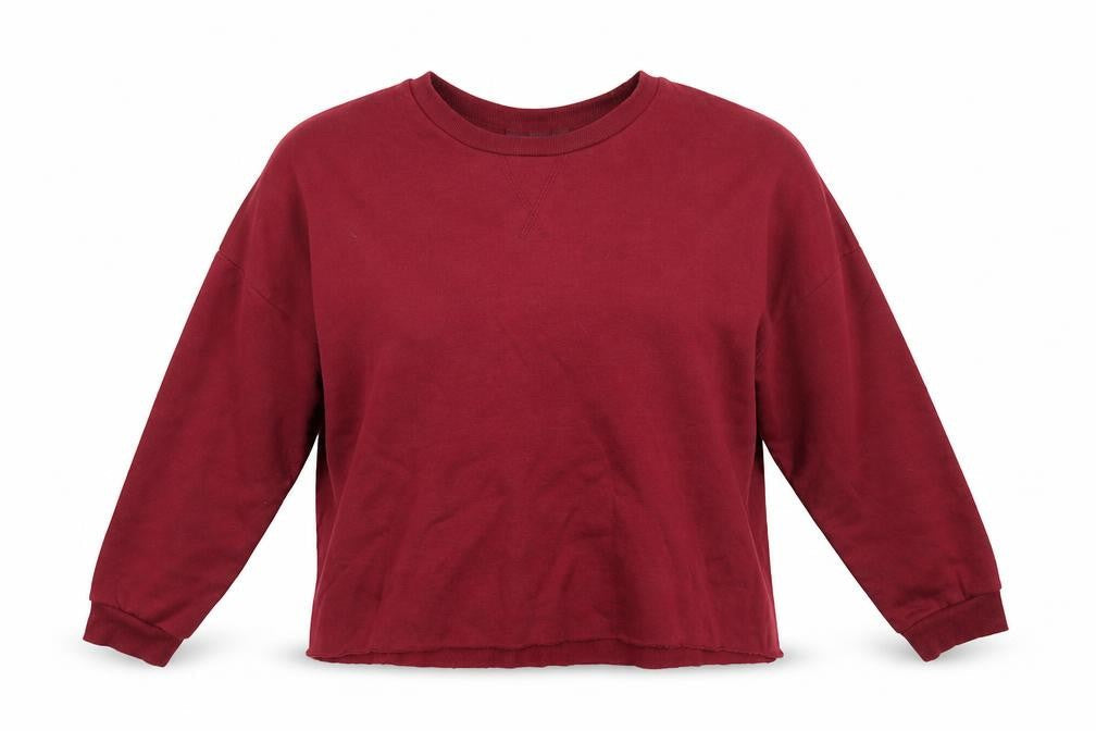 Primark Womens Red Round Neck  Polyester Pullover Jumper Size L