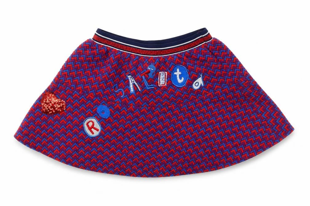 Montecid Girls Multicoloured  Polyester A-Line Skirt Size 8 Years  Regular