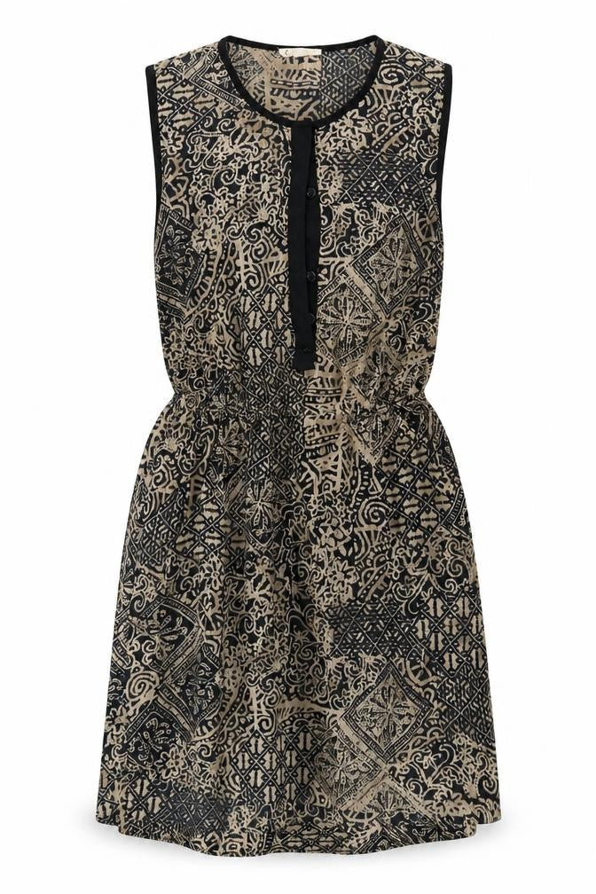 Cope Womens Brown  Polyester A-Line  Size 8  Round Neck