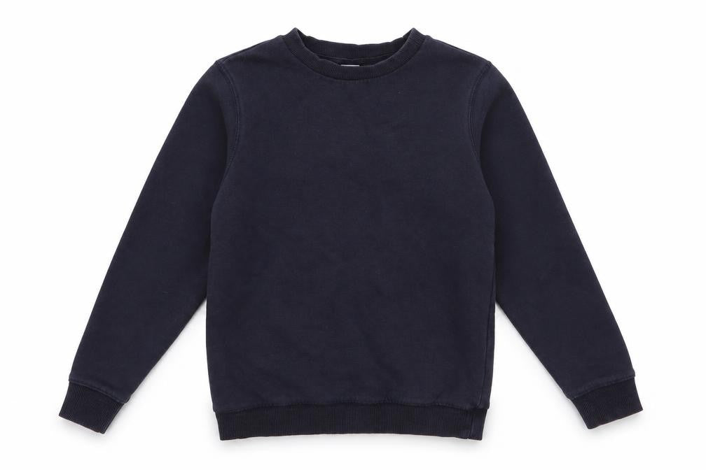 Tu Boys Blue  Cotton Pullover Sweatshirt Size 7 Years   - School Sweatshirt