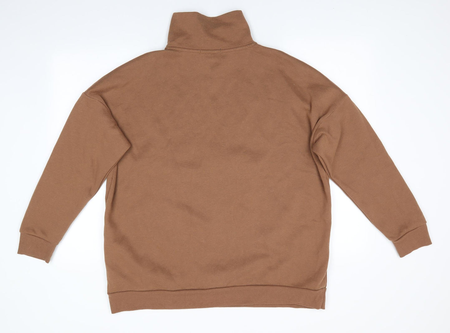 Primark Womens Brown  Polyester Henley Sweatshirt Size L