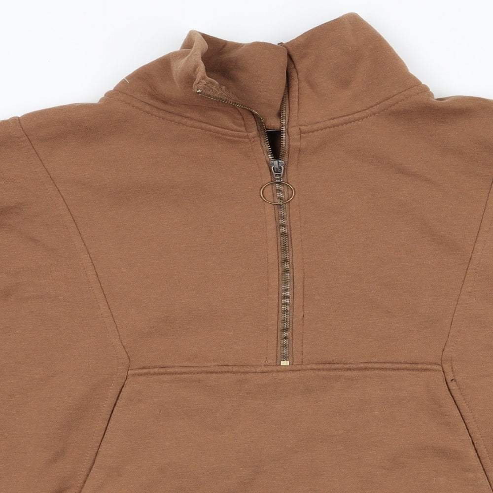 Primark Womens Brown  Polyester Henley Sweatshirt Size L