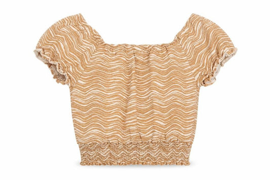 George Girls Multicoloured Animal Print Cotton Basic Blouse Size 6-7 Years Boat Neck