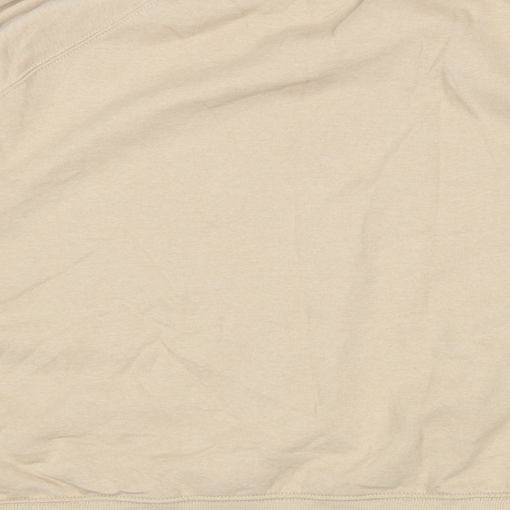 H&M Womens Beige  Cotton Pullover Sweatshirt Size XL