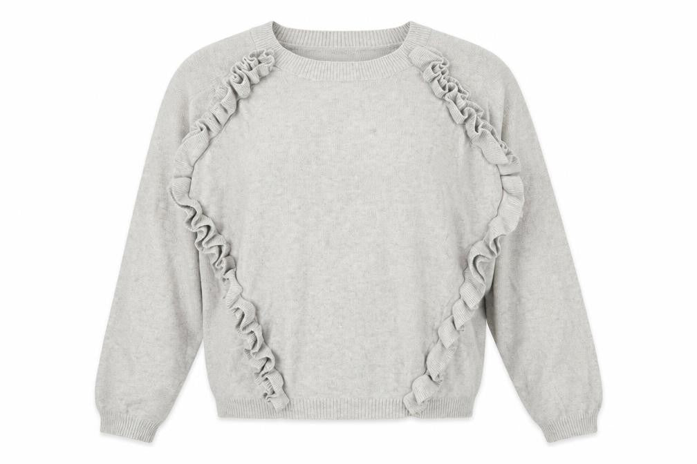 ASOS Womens Grey Round Neck  Viscose Pullover Jumper Size 8