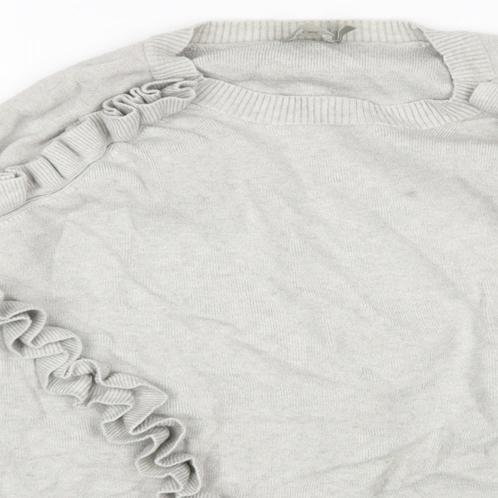 ASOS Womens Grey Round Neck  Viscose Pullover Jumper Size 8
