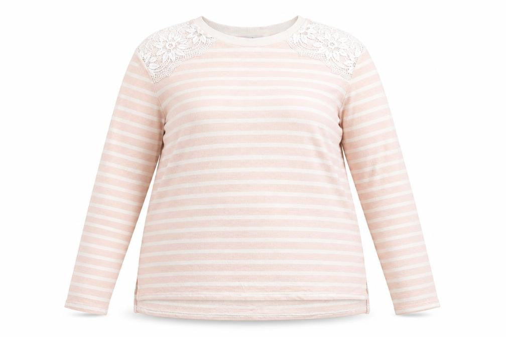 NEXT Womens Multicoloured Round Neck Striped Cotton Pullover Jumper Size 16