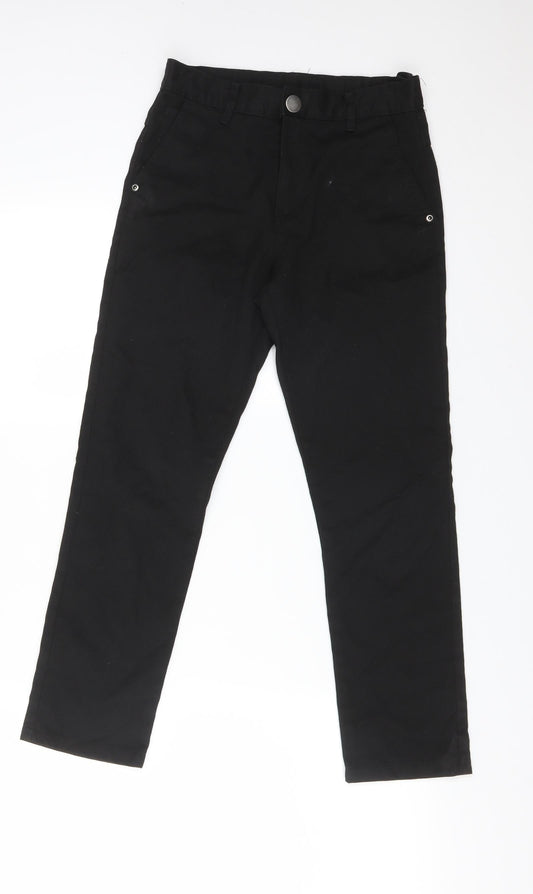 NEXT Girls Black  Polyester Straight Jeans Size 11 Years  Slim  - SCHOOL