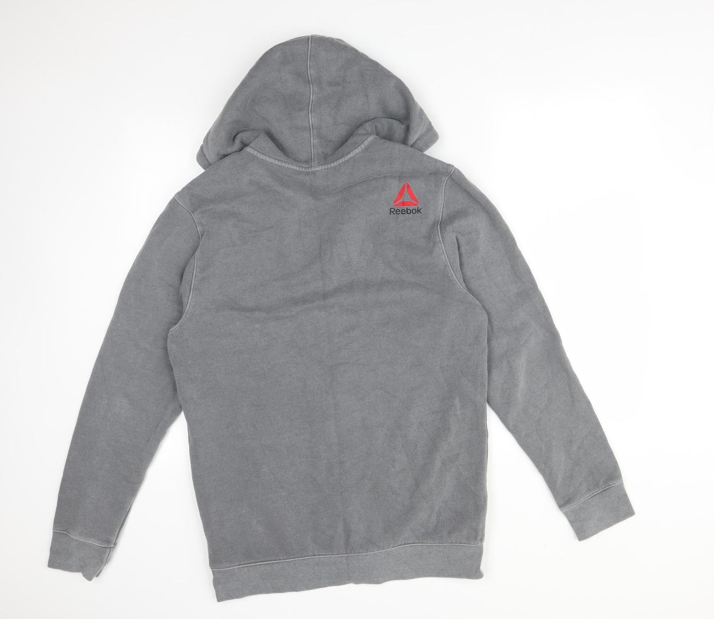 Reebok Mens Grey  Cotton Full Zip Hoodie Size M   - FORGING ELITE FITNESS