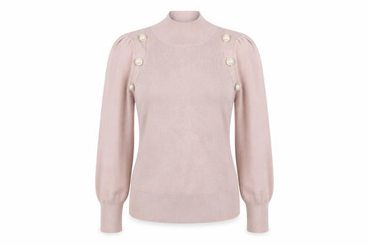 JASMINE Womens Pink  Viscose Basic T-Shirt Size XL High Neck