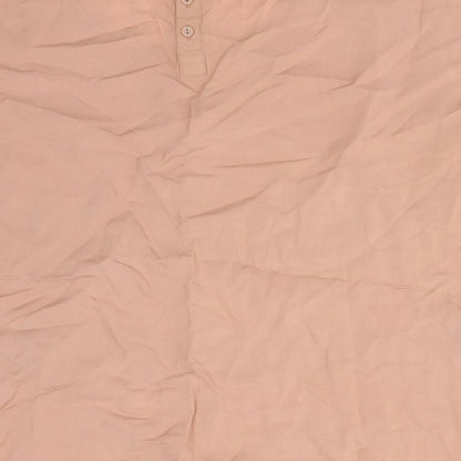La Redoute Womens Orange Striped Viscose Basic T-Shirt Size 10 Round Neck