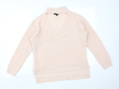 Atmosphere Womens Pink  Acrylic Pullover Sweatshirt Size 10