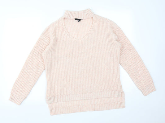 Atmosphere Womens Pink  Acrylic Pullover Sweatshirt Size 10
