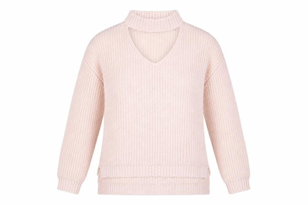 Atmosphere Womens Pink  Acrylic Pullover Sweatshirt Size 10